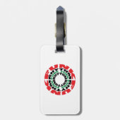 ファンクのリズムのファンクのファンクのリズム ラゲッジタグ (裏面縦)