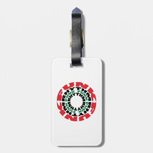 ファンクのリズムのファンクのファンクのリズム ラゲッジタグ (裏面縦)