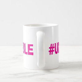 ファンクのUnfuqwitableのピンクのマグ コーヒーマグカップ