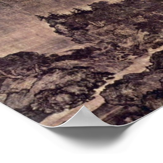 ファンクアン – 山と川の中を旅する人たち ポスター (角)