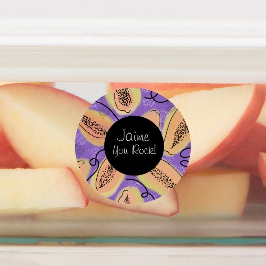 ファンクポップ・アートのパパイヤス弁当 ラベル (貼付)