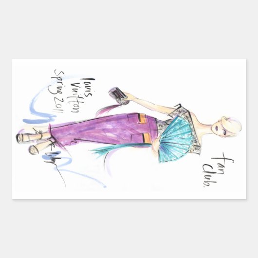 ファンクラブ 長方形シール (正面)