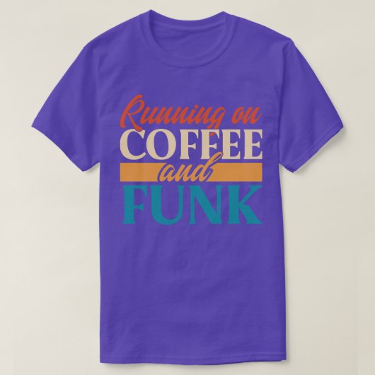 ファンクランニングとコーヒーの Tシャツ (デザイン正面)