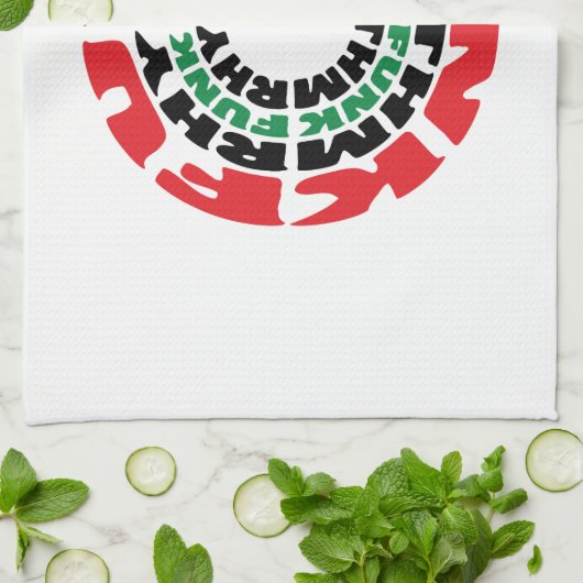 ファンクリズムファンクファンクリズム キッチンタオル (折り畳み)