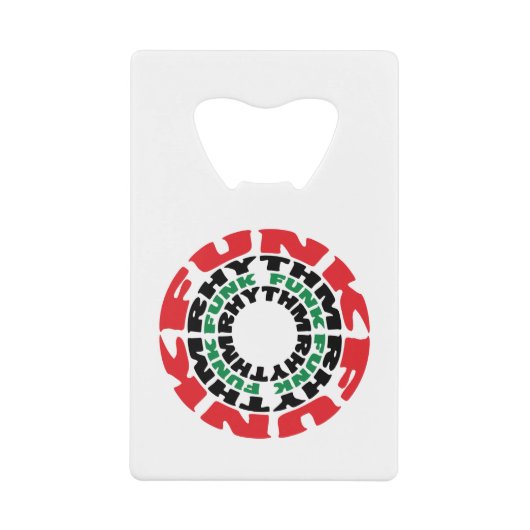 ファンクリズムファンクファンクリズム クレジットカード栓抜き (正面)