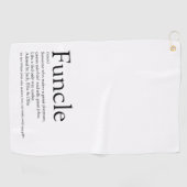 ファンクルおじさん定義 現代の楽しみ ゴルフタオル (横)