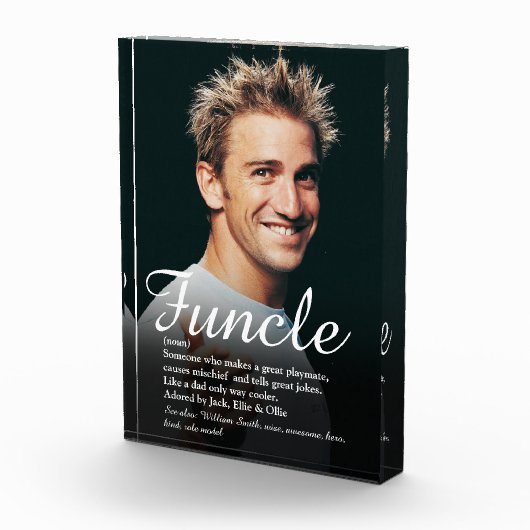 ファンクル クール ファン アンクル エレガント スクリプト フォトブロック (右)