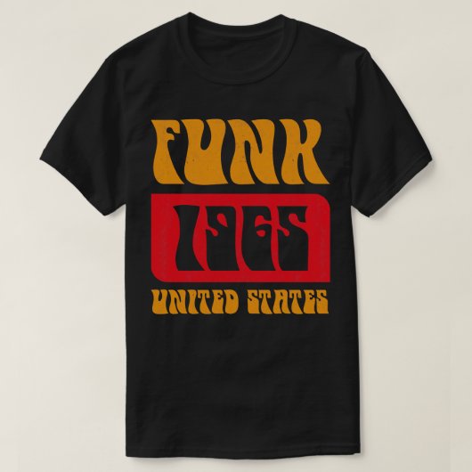 ファンク音楽1965ヴィンテージ Tシャツ (デザイン正面)