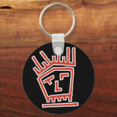 ファンク顔 キーホルダー (正面)