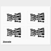 ファンク 長方形シール (シート)