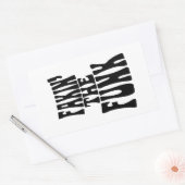 ファンク 長方形シール (封筒)