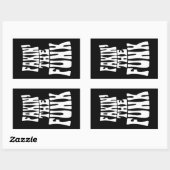 ファンク 長方形シール (シート)