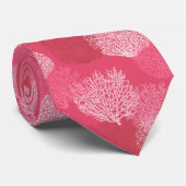 ファンコーラルプリントサンジェックスオブコーラルピンク ネクタイ (ロール)