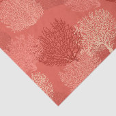 ファンコーラルプリント、シェードオブコーラルオレンジ 薄葉紙 (詳細)