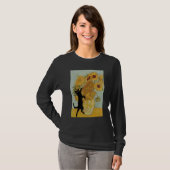 ファンゴッホおもしろいサンフラワー絵画ズ Tシャツ (正面フル)