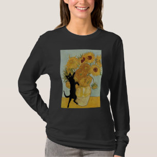 ファンゴッホおもしろいサンフラワー絵画ズ Tシャツ
