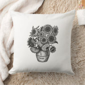 ファンゴッホのひまわり クッション (ブランケット)