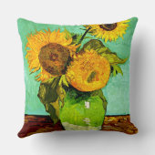 ファンゴッホのひまわり(3) クッション (裏面)