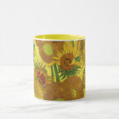 ファンゴッホのサンフラワーズヴィンテージファインアート マグカップ (中央)