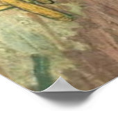 ファンゴッホのベッドルームinアルレスポスター ポスター (角)