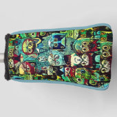 ファンゴッホの星空の夜、1889ゴルフヘッドカバー ゴルフヘッドカバー (正面)