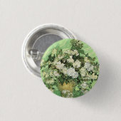 ファンゴッホの花が花瓶 缶バッジ (正面&裏面)