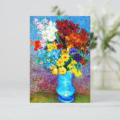 ファンゴッホの花が青い花瓶 エンクロージャーカード (スタンド正面)
