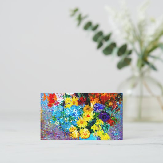 ファンゴッホの花が青い花瓶 エンクロージャーカード (スタンド正面)