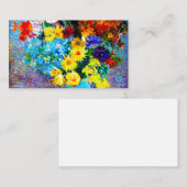 ファンゴッホの花が青い花瓶 エンクロージャーカード (正面/裏面)