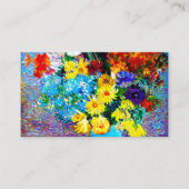 ファンゴッホの花が青い花瓶 エンクロージャーカード (正面)