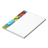 ファンゴッホの花が青い花瓶 ノートパッド (回転)