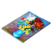 ファンゴッホの花が青い花瓶 ノートブック (左側)