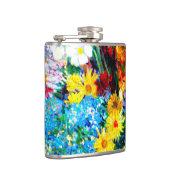 ファンゴッホの花が青い花瓶 フラスク (右)