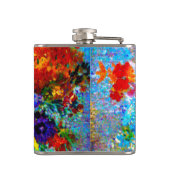 ファンゴッホの花が青い花瓶 フラスク (裏面)