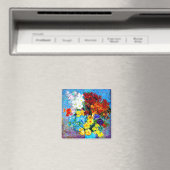 ファンゴッホの花が青い花瓶 マグネット (インサイチュ (食洗機))