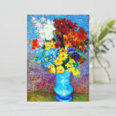 ファンゴッホの花が青い花瓶 招待状 (スタンド正面)