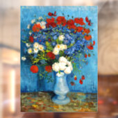 ファンゴッホの花瓶とコーンフラワーとケシ ウィンドウサイン (シート2)