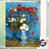 ファンゴッホの花瓶とコーンフラワーとケシ ウィンドウサイン (ホーム)