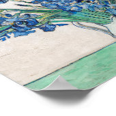 ファンゴッホの花瓶のアイリス絵画ズ ポスター (角)