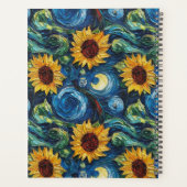 ファンゴッホひまわりの花と星空の夜 プランナー手帳 (裏面)