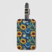 ファンゴッホひまわりの花と星空の夜 ラゲッジタグ (正面縦)