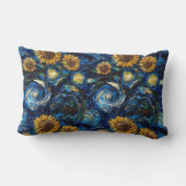 ファンゴッホひまわりの花と星空の夜 ランバークッション (裏面)