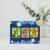 ファンゴッホひまわりシリーズはがき ポストカード (スタンド正面)