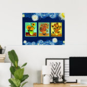 ファンゴッホひまわりシリーズ ポスター (ホームオフィス)