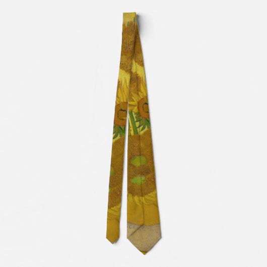 ファンゴッホひまわりデザインタイ ネクタイ (裏面)