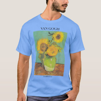 ファンゴッホひまわり花アートギフトビンセント・ファンゴッホ Tシャツ