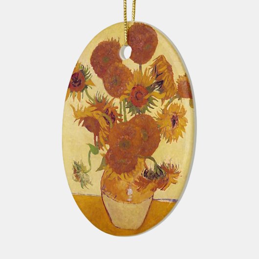 ファンゴッホひまわり花(F454)ヴィンテージファインアート セラミックオーナメント (左)