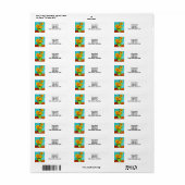 ファンゴッホひまわり ラベル (フルシート)