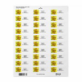 ファンゴッホひまわり ラベル (フルシート)