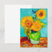 ファンゴッホひまわり 出欠カード (正面/裏面)